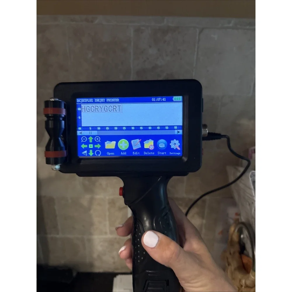 Phezer P16 Handheld Inkjet Printer, Intelligent Printing Machine, Color Output